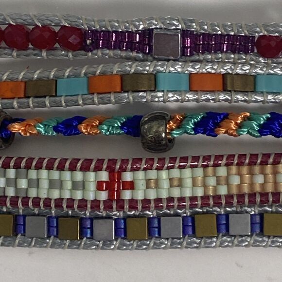 Noonday Collection Bracelet Hippy Boho Multicolor Beading Handcrafted Guatemala - Picture 7 of 15